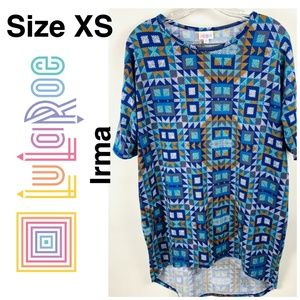 LuLaRoe Irma Shirt Sz XS